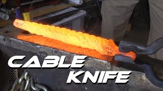 Творческие порывы суровых мужчин: изготовление ножа из стального троса